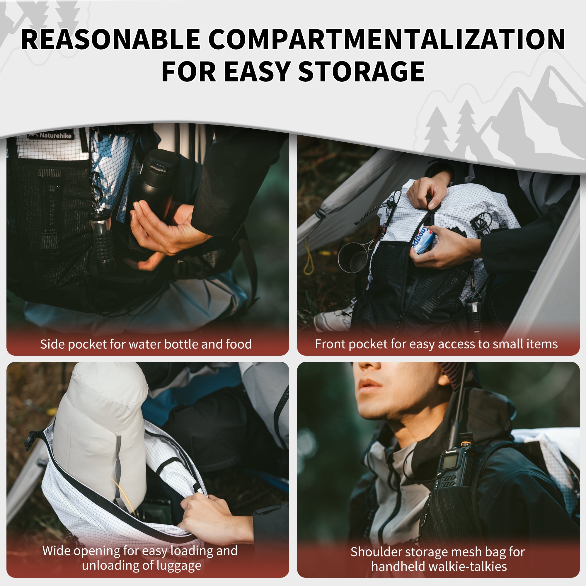 Naturehike Helium sac à dos randonnée 25L vert