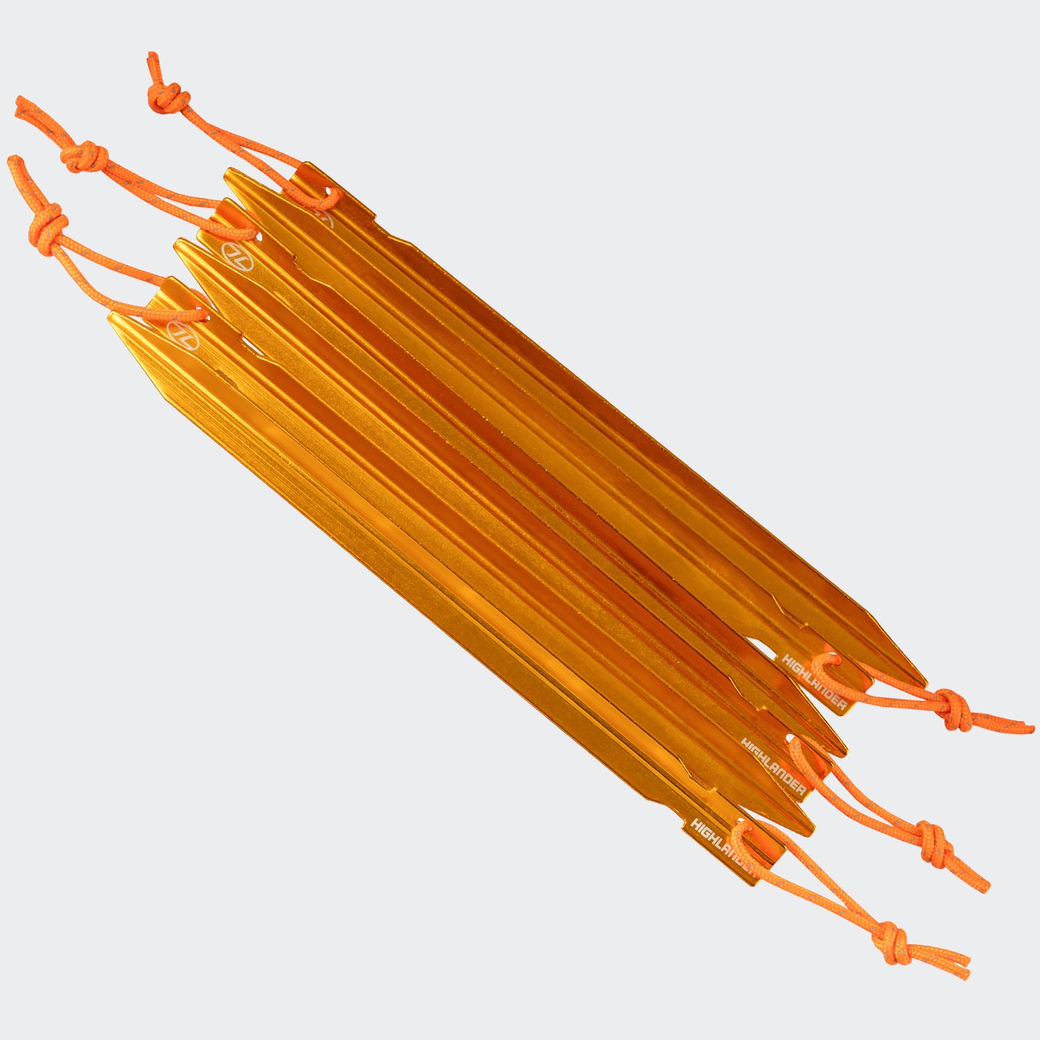 Highlander Arrow sardine tente alu 18 cm lot 6 orange