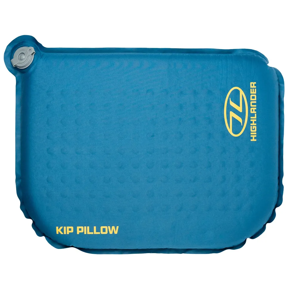 Highlander Kip oreiller camping autogonflant bleu nuit 195 g