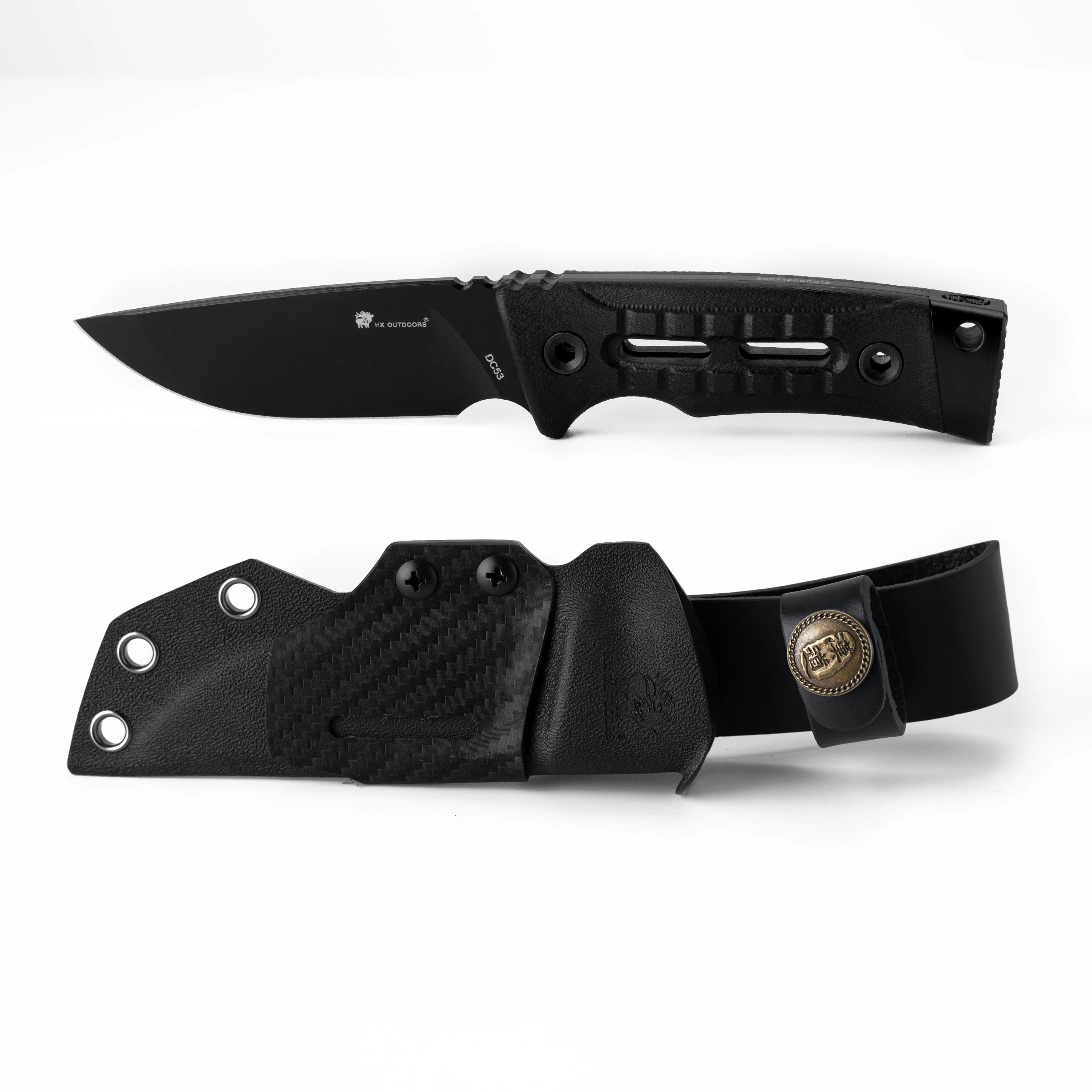 HX Rock Apex SE TD-25B couteau fixe DC53 manche noir