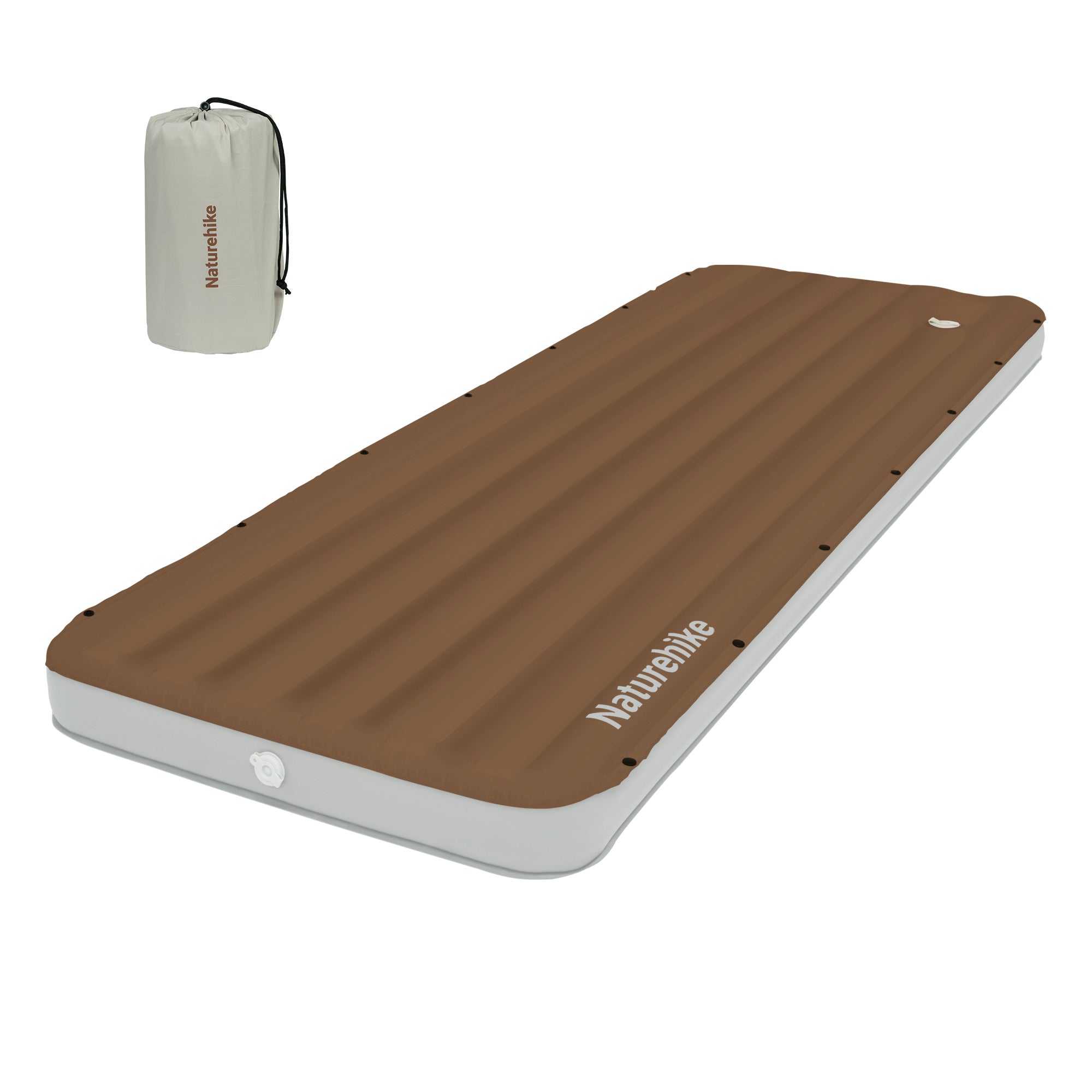 Naturehike Libamboo Matelas gonflable gris pompe à pied