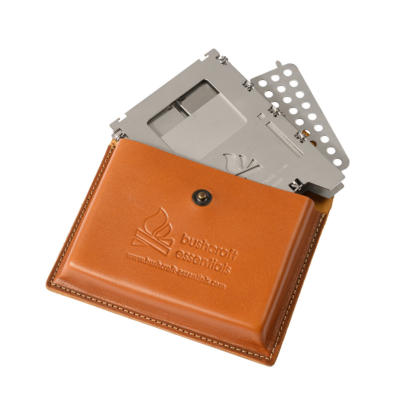 Bushcraft Essentials Bushbox LF réchaud bois set cuir 2 personnes