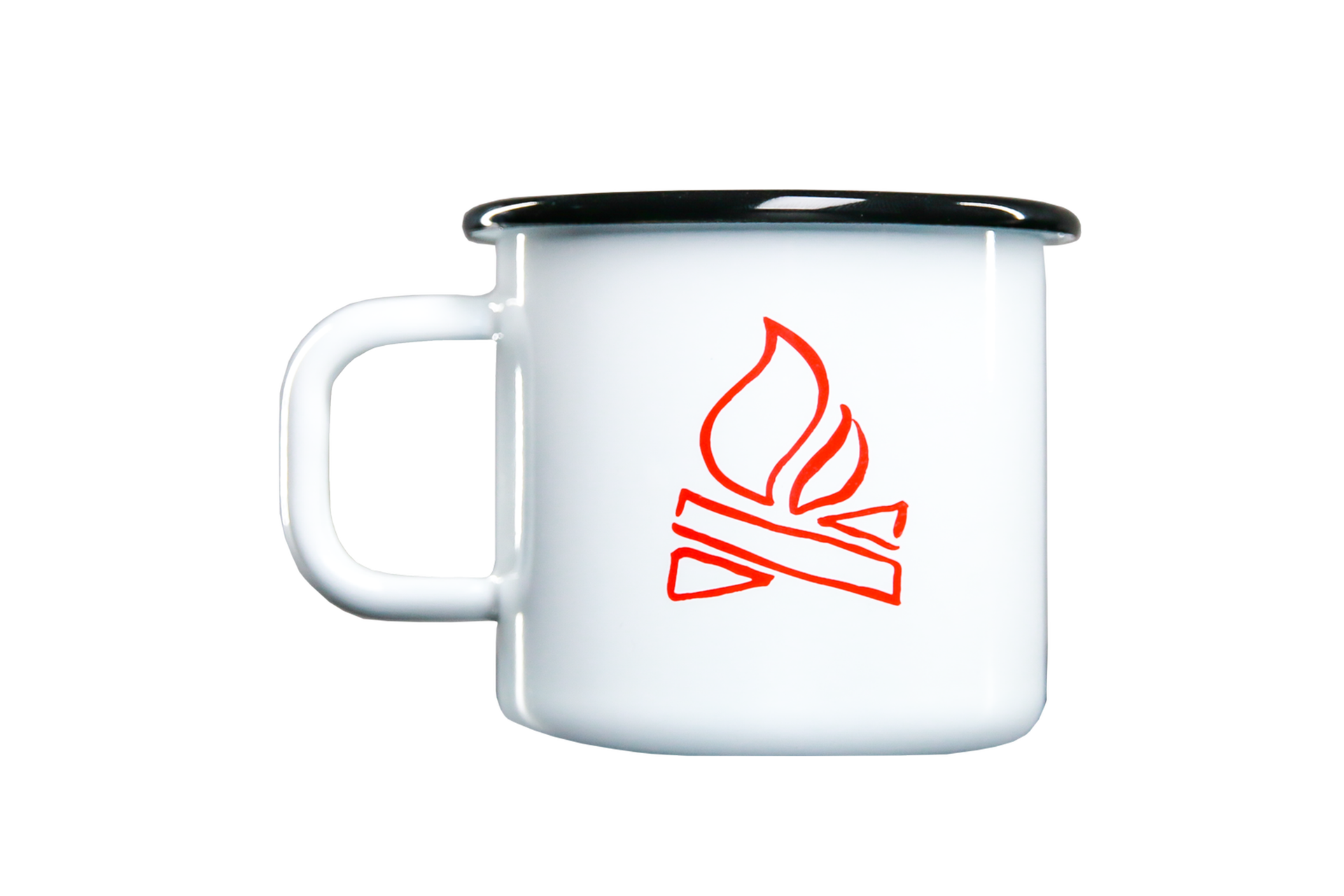Bushcraft Essentials BE THE ADVENTURE mug émail blanc