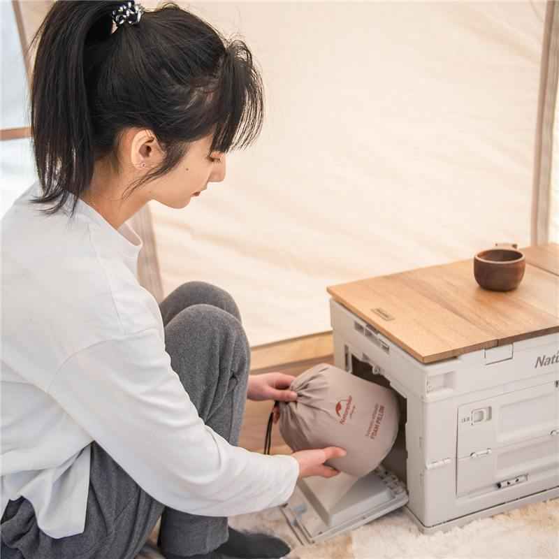 Naturehike oreiller de camping gonflable hybride mousse 3D