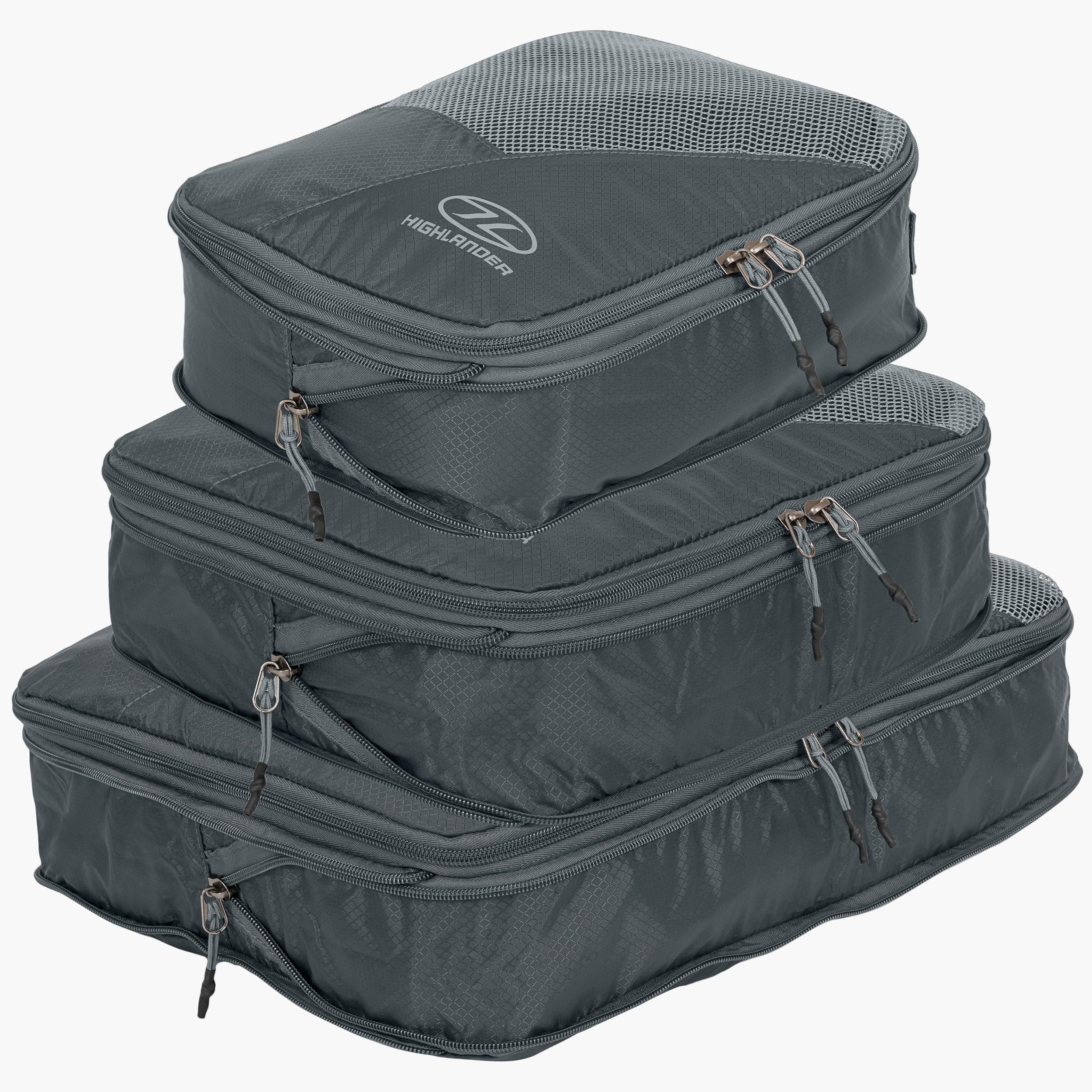 Highlander Compakta cubes de rangement gris lot voyage