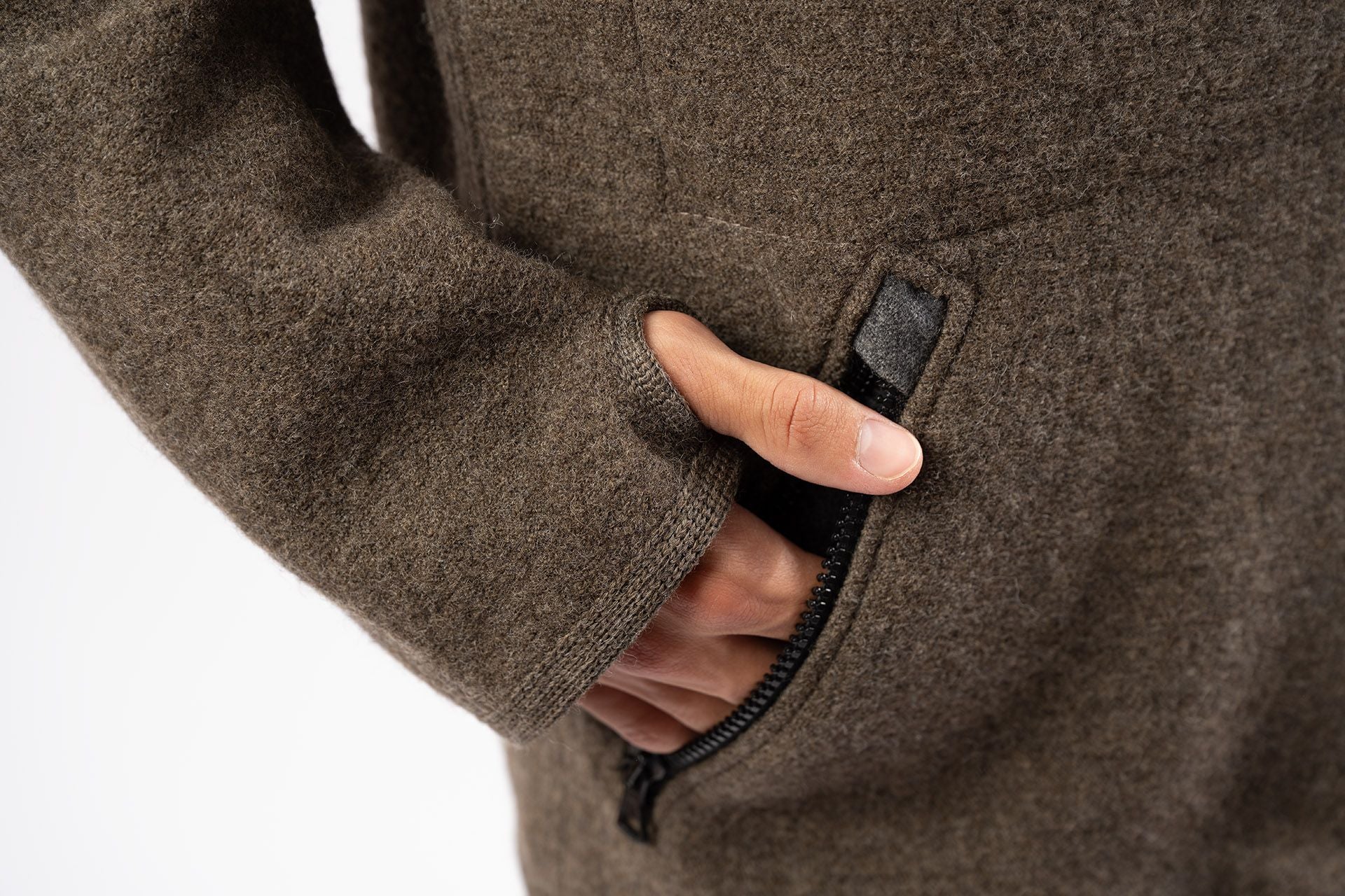 Bushcraft Essentials Wool Essentials Active Wear Veste laine marron M