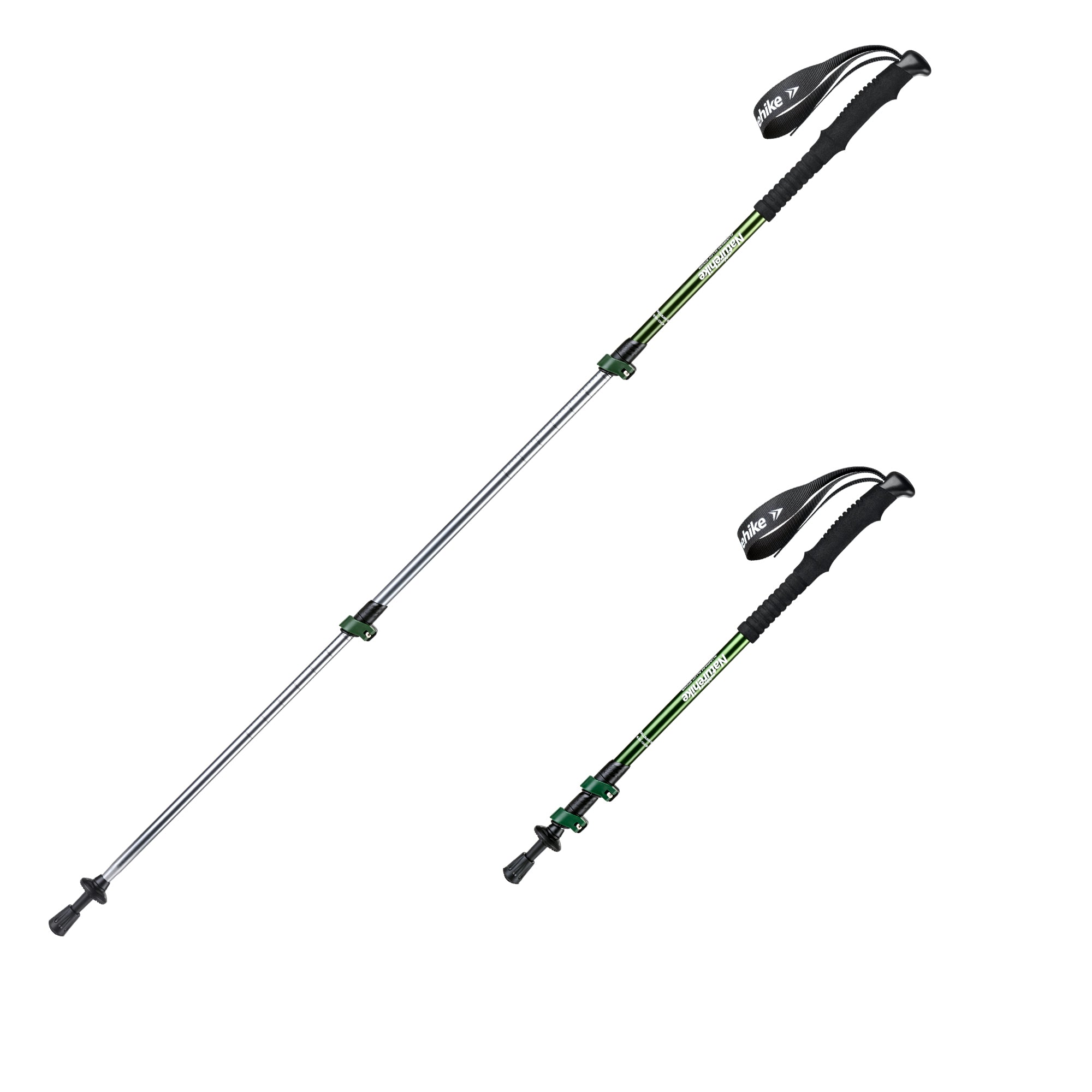 Naturehike Sunlit Bâtons Trekking Alu 61-135cm Noir x2