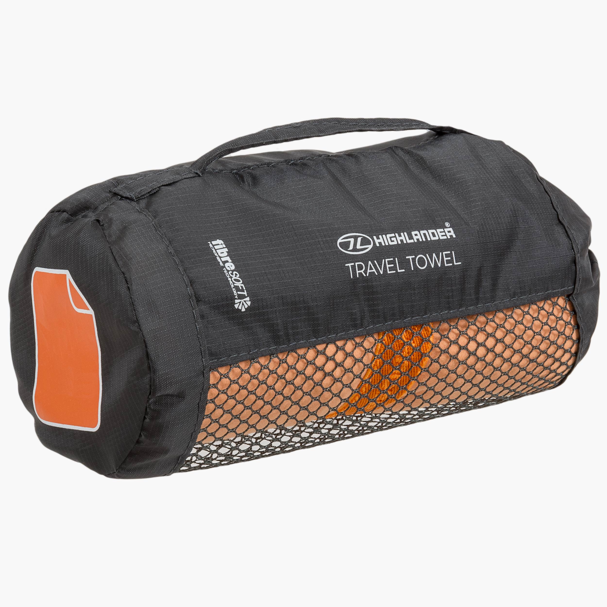 Highlander Fibre Soft serviette microfibre charcoal taille L