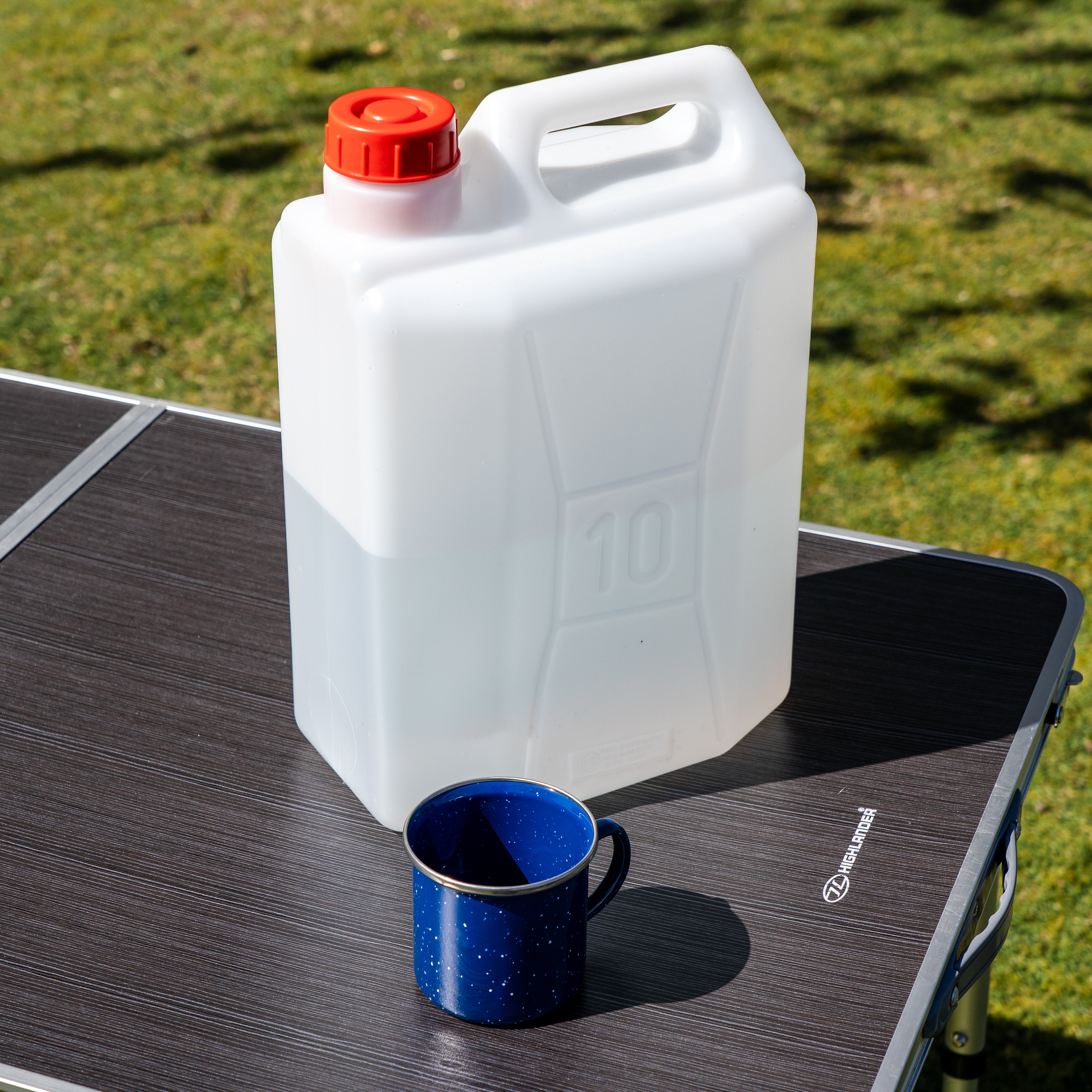 Highlander Camping Accessories Jerry Can bidon eau 10 L bleu