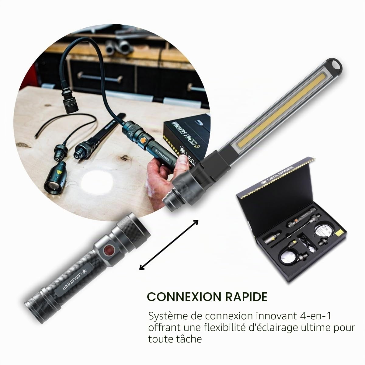 Ledlenser Workers Friend lampe travail 4-en-1