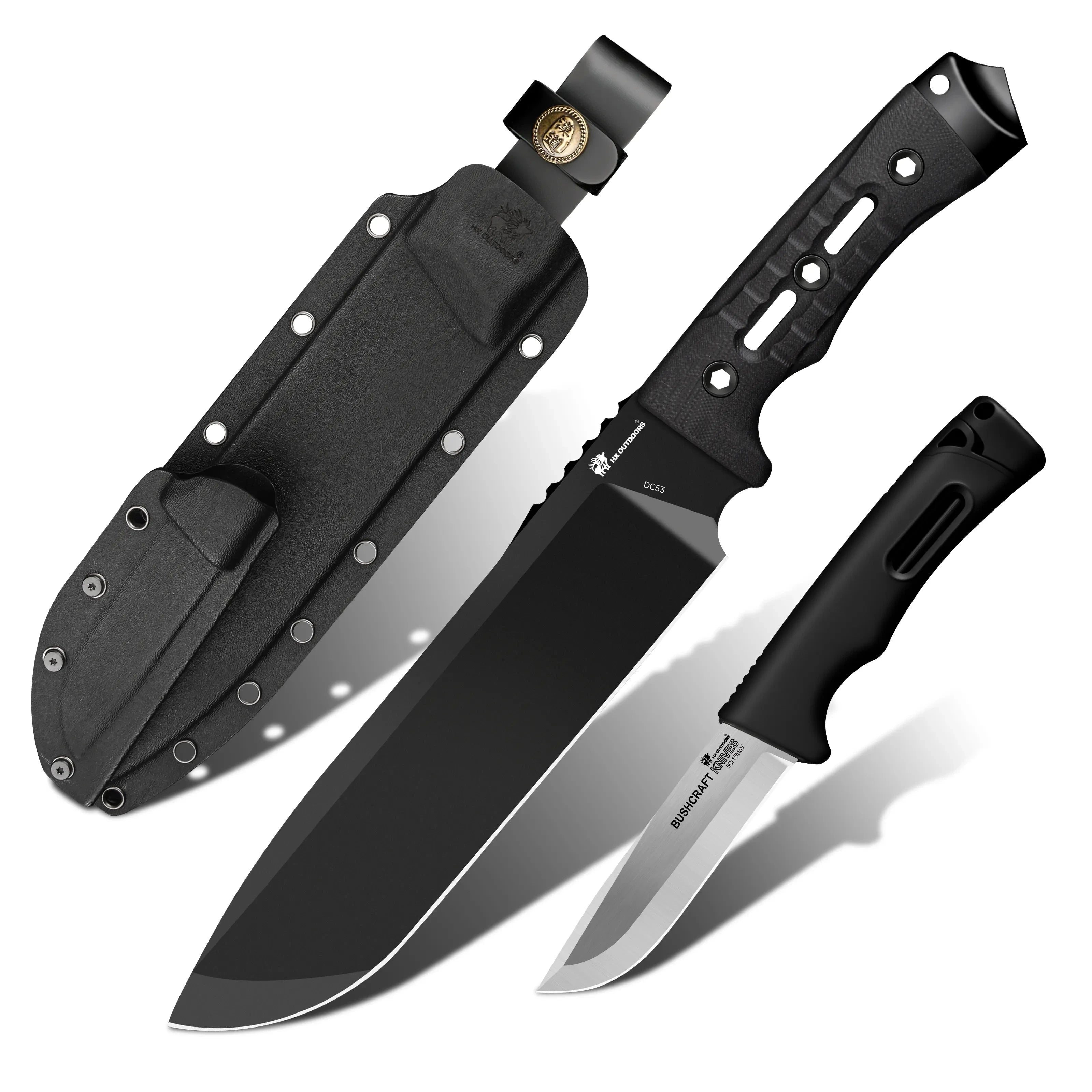 HX Nightstalker Plus D-348 chopper DC53 lame 21,5 cm G10