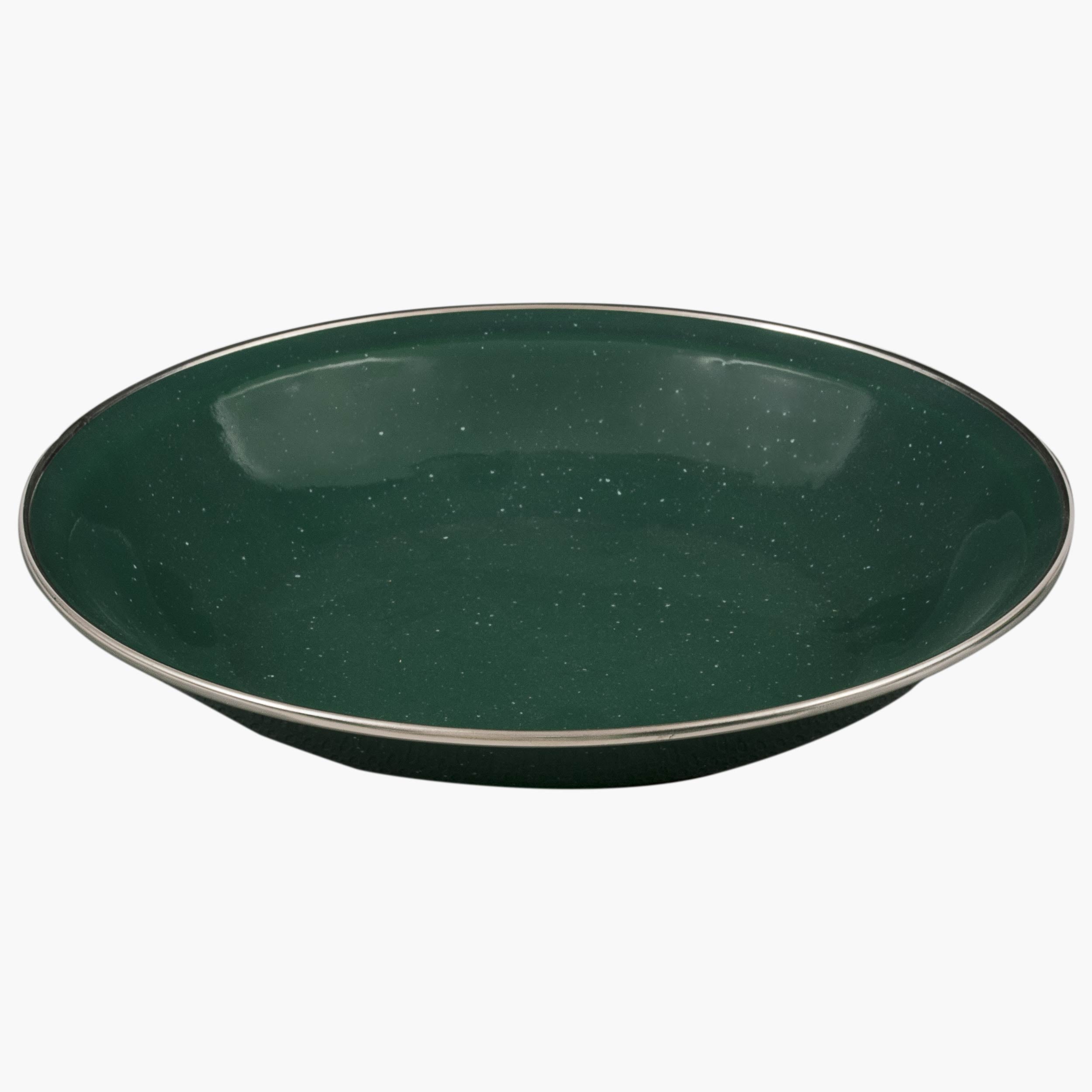 Highlander Deluxe Assiette à Soupe Émaillée Vintage Noire
