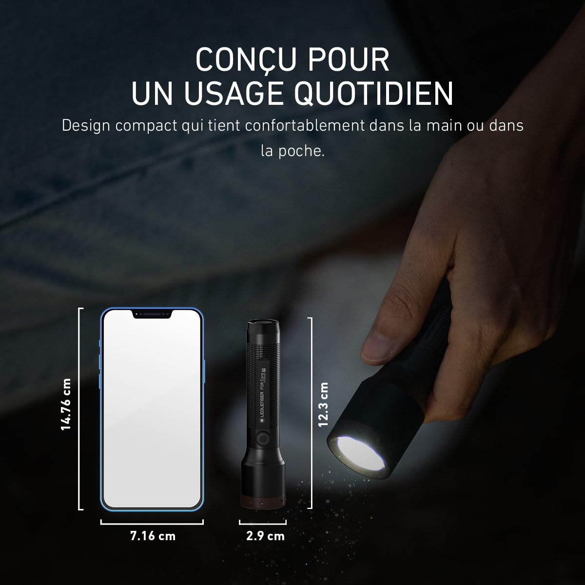 Ledlenser P5R Core lampe torche rechargeable 500 lm 250 m