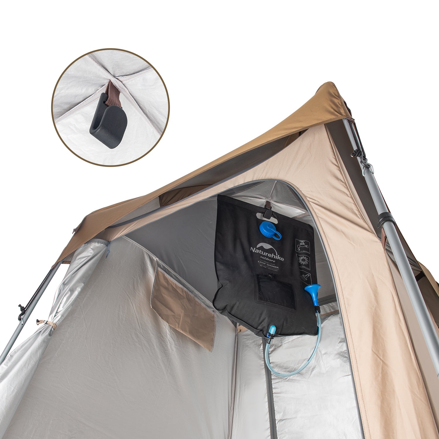 Naturehike Comfort Tente Douche Change Marron NH22ZP006