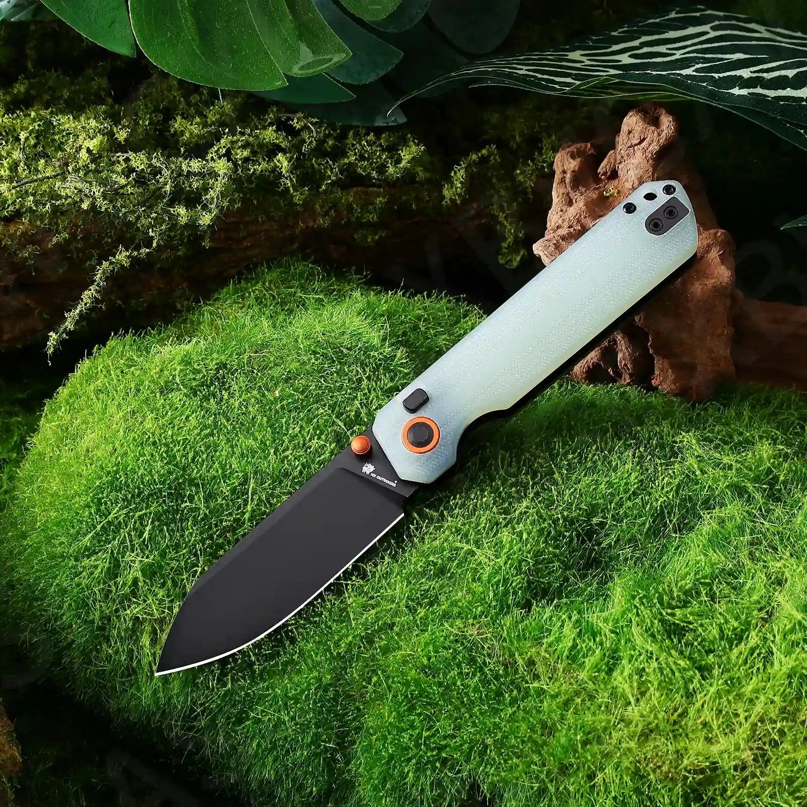 HX Hyla ZD-120S-B couteau pliant lame noire manche vert