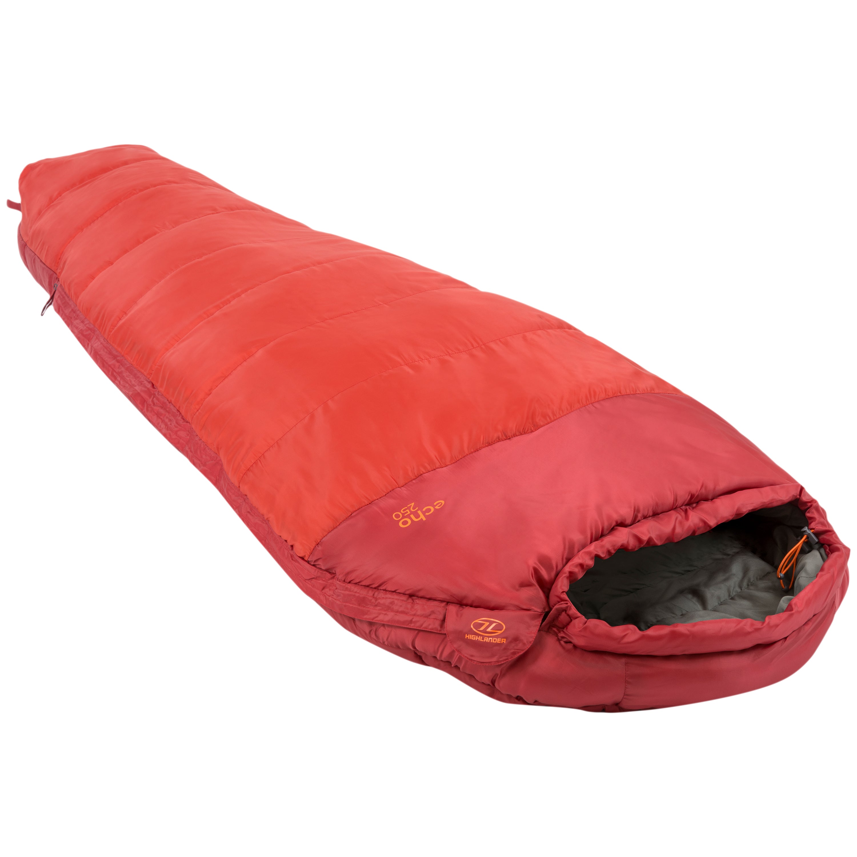 Highlander Echo 250 sac de couchage momie rouge 2-3 saisons