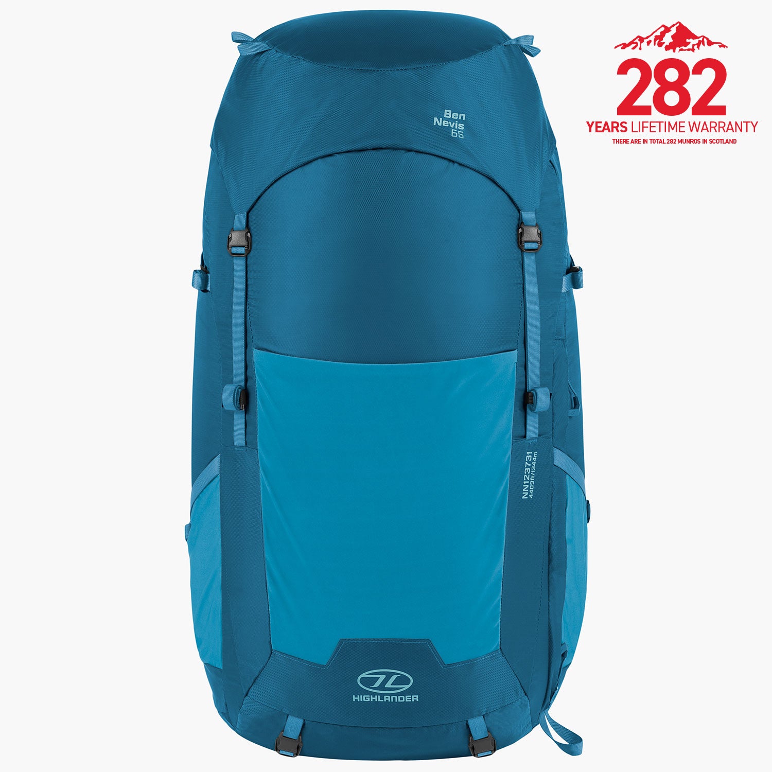 Highlander Ben Nevis sac à dos 65L gris rando
