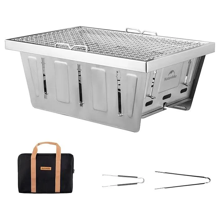 Naturehike FieldVale gril barbecue inox pliant charbon