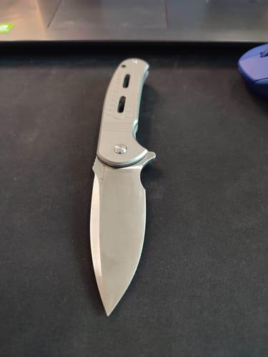HX Rock Sapphire ZD-119S couteau pliant D2 manche titane