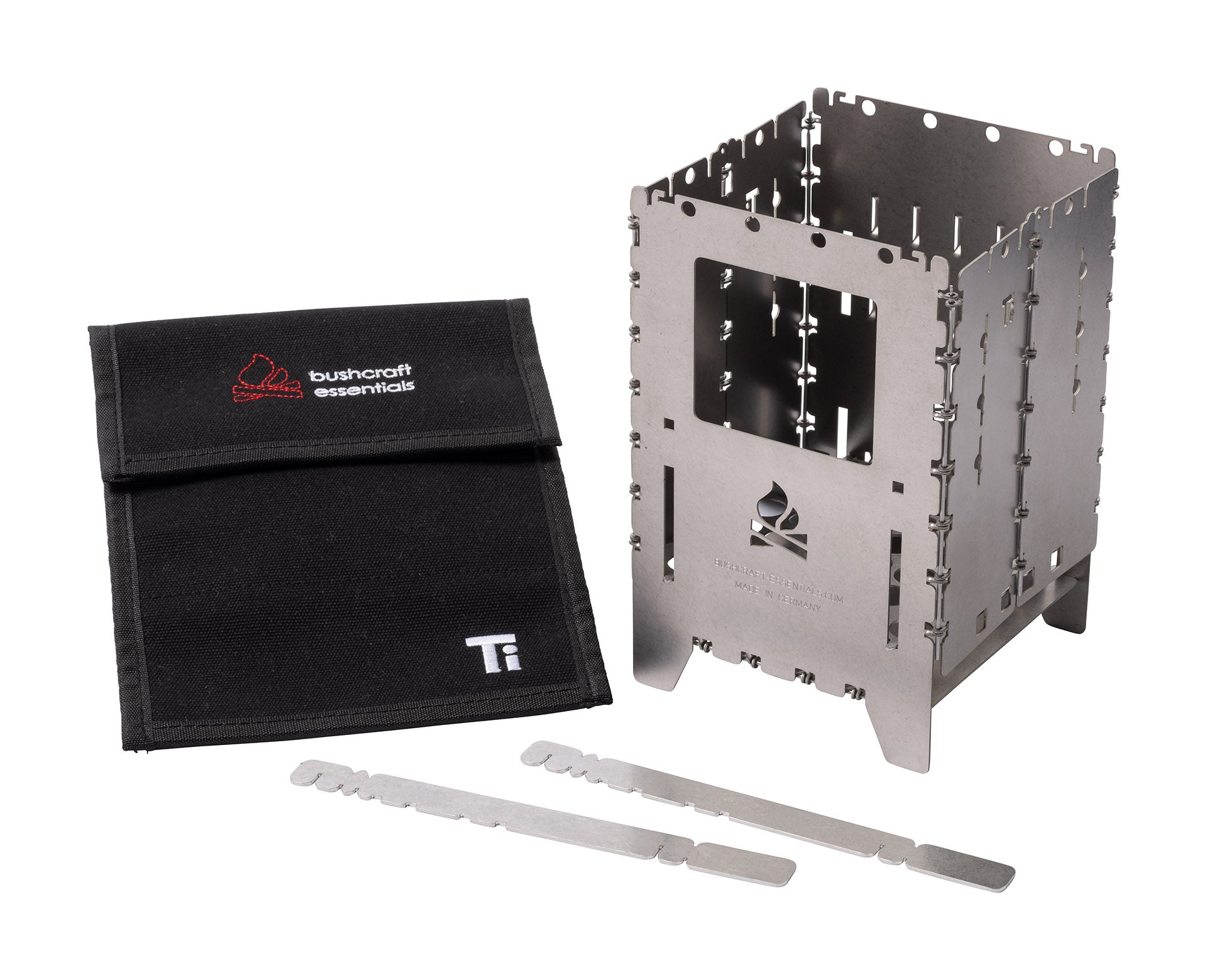 Bushcraft Essentials Bushbox XL réchaud bois titane groupe