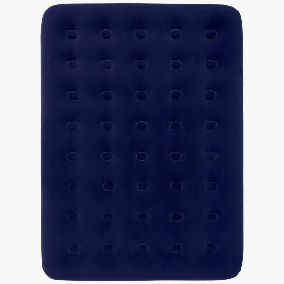 HIGHLANDER Deluxe Matelas Gonflable Double 2 Places Bleu