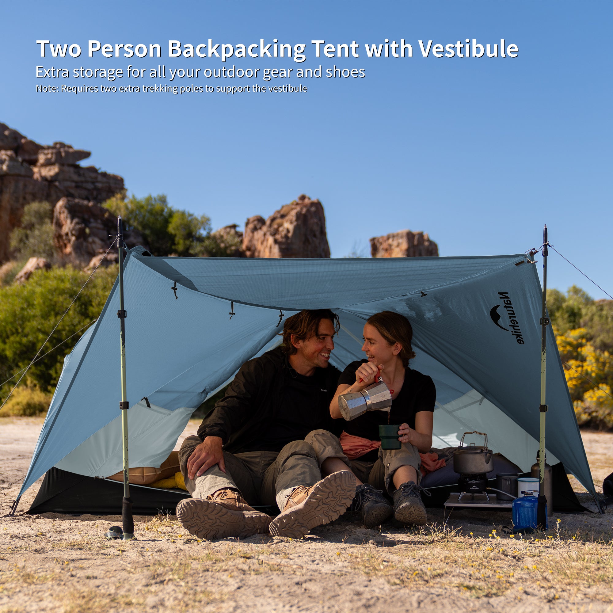 Naturehike Mongar Base tente randonnée 2 personnes verte PU3000