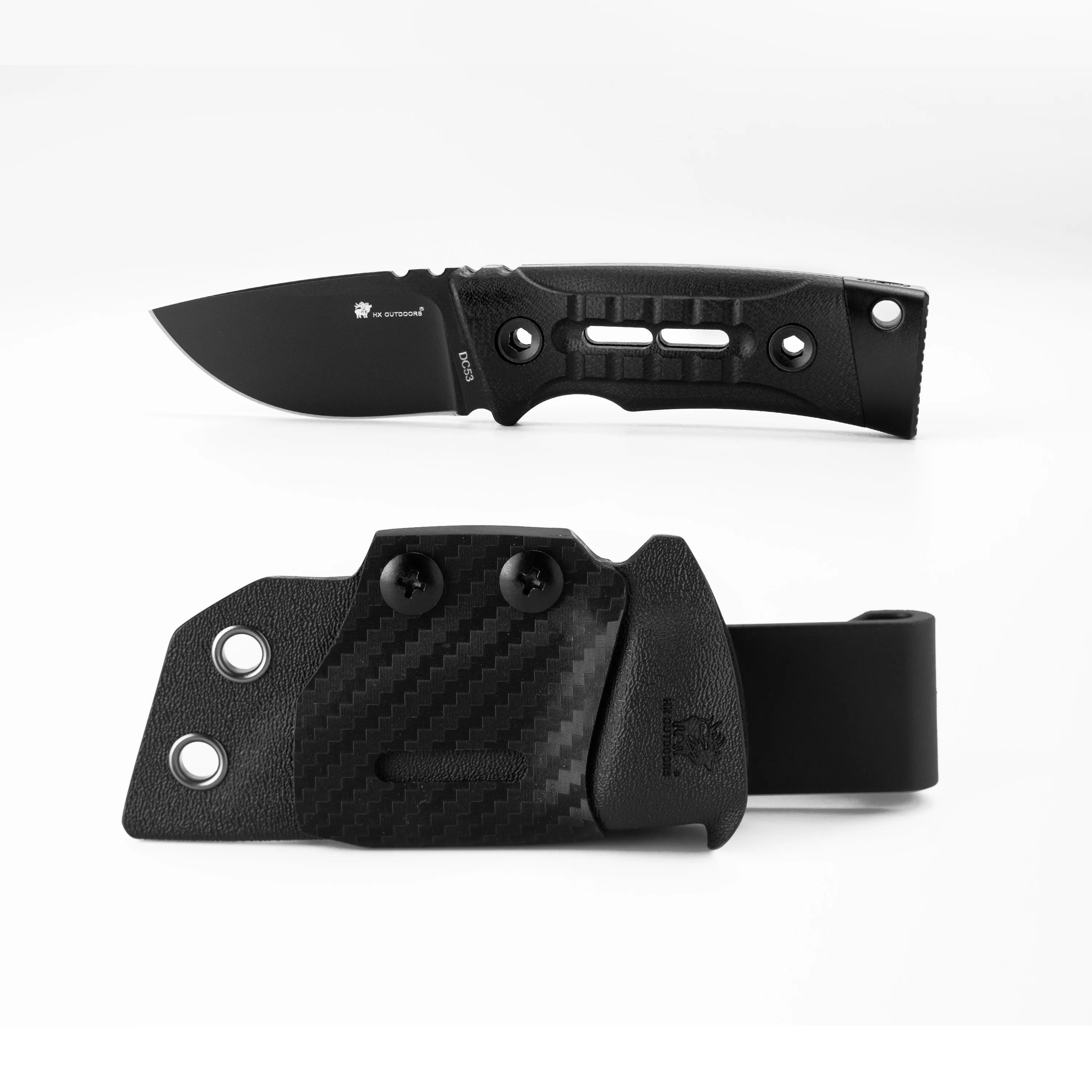 HX Rock Apex Mini TD-26B couteau fixe 58 mm manche G10 noir