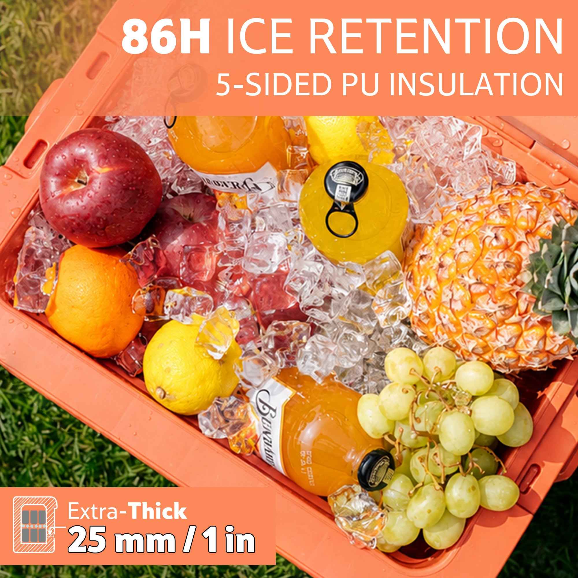 Naturehike Whale Pro glacière isotherme 17L orange 86h