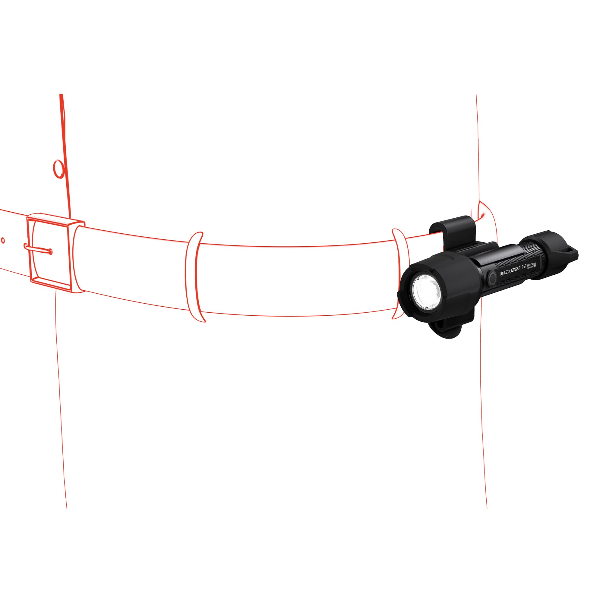 Ledlenser P5R Work lampe torche rechargeable 480 lm