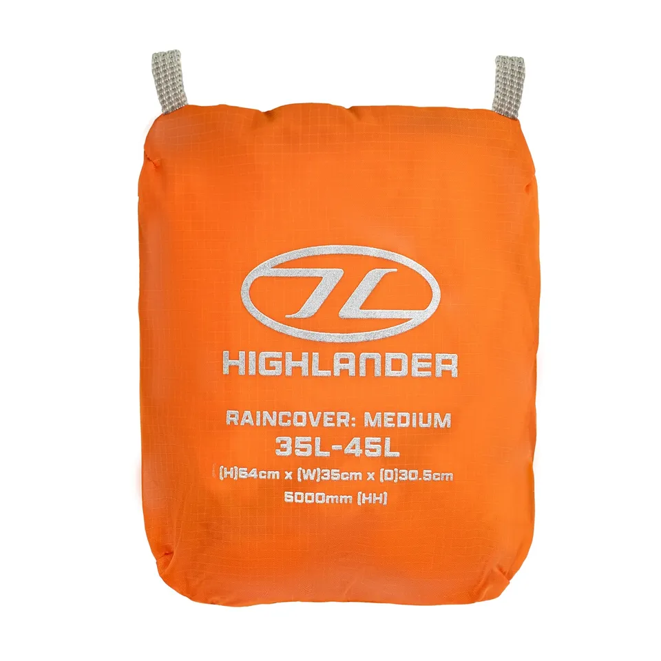 Highlander Ducks Back housse pluie sac 35-45 L orange