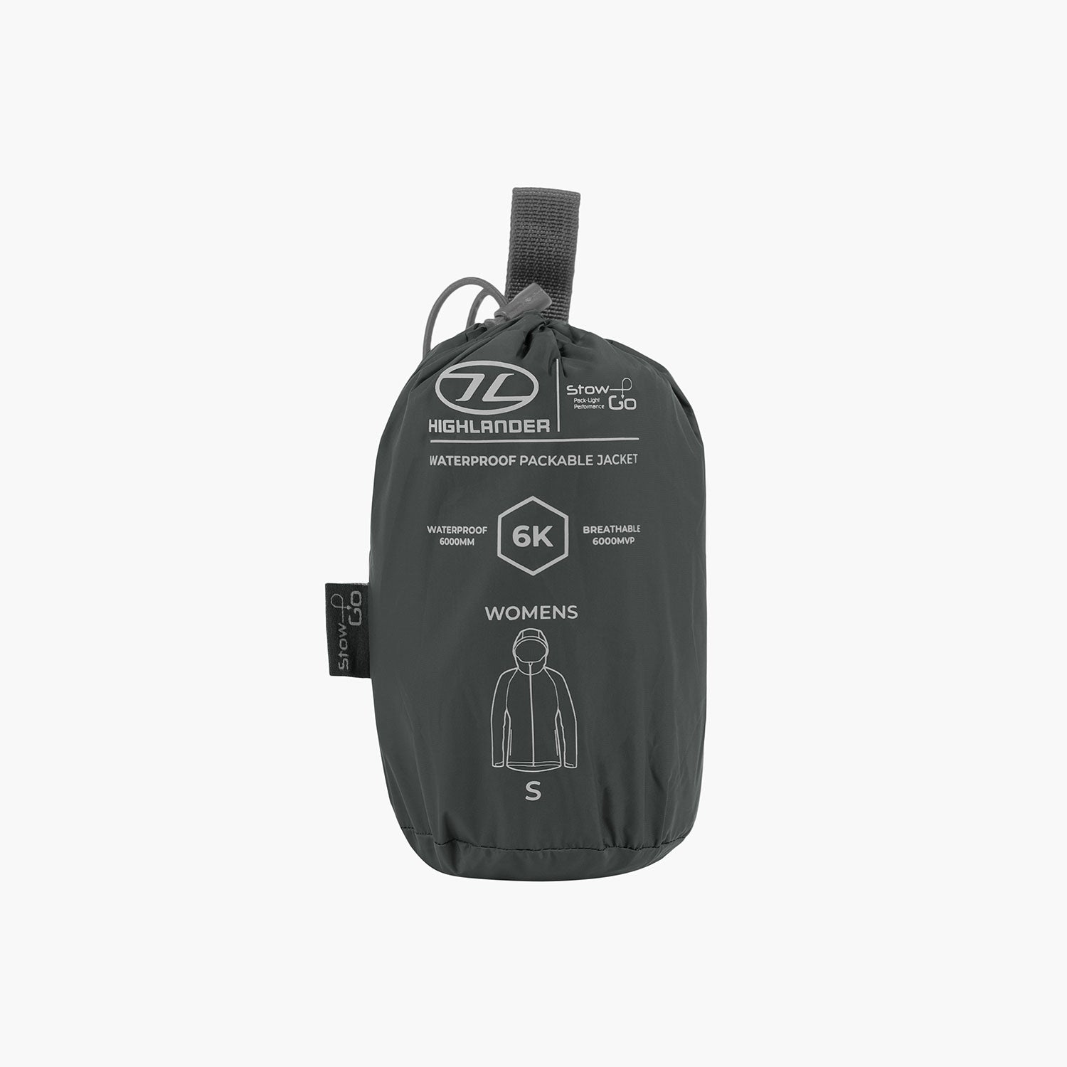 Highlander Stow & Go veste femme imperméable 6000 mm noire
