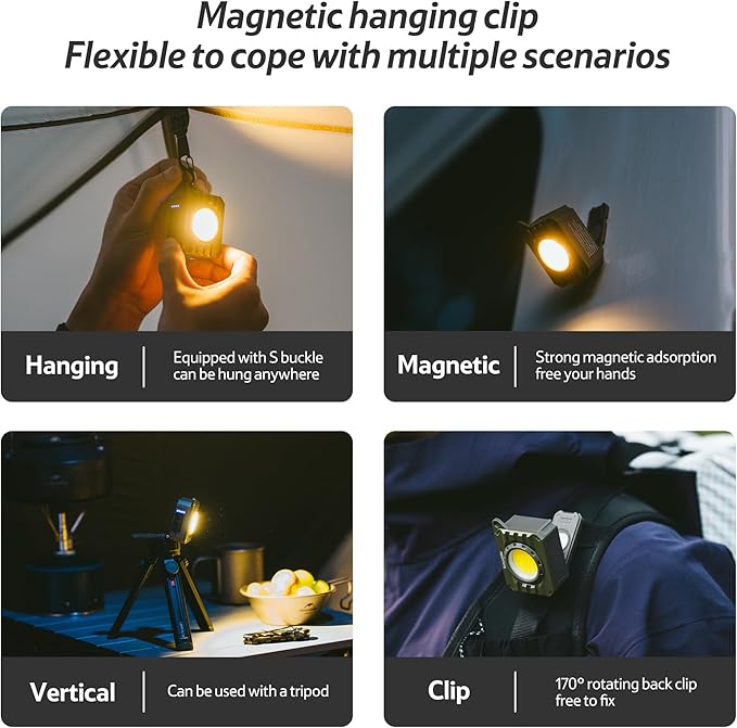 Naturehike lampe camping 1100mAh marron IP44 104 g