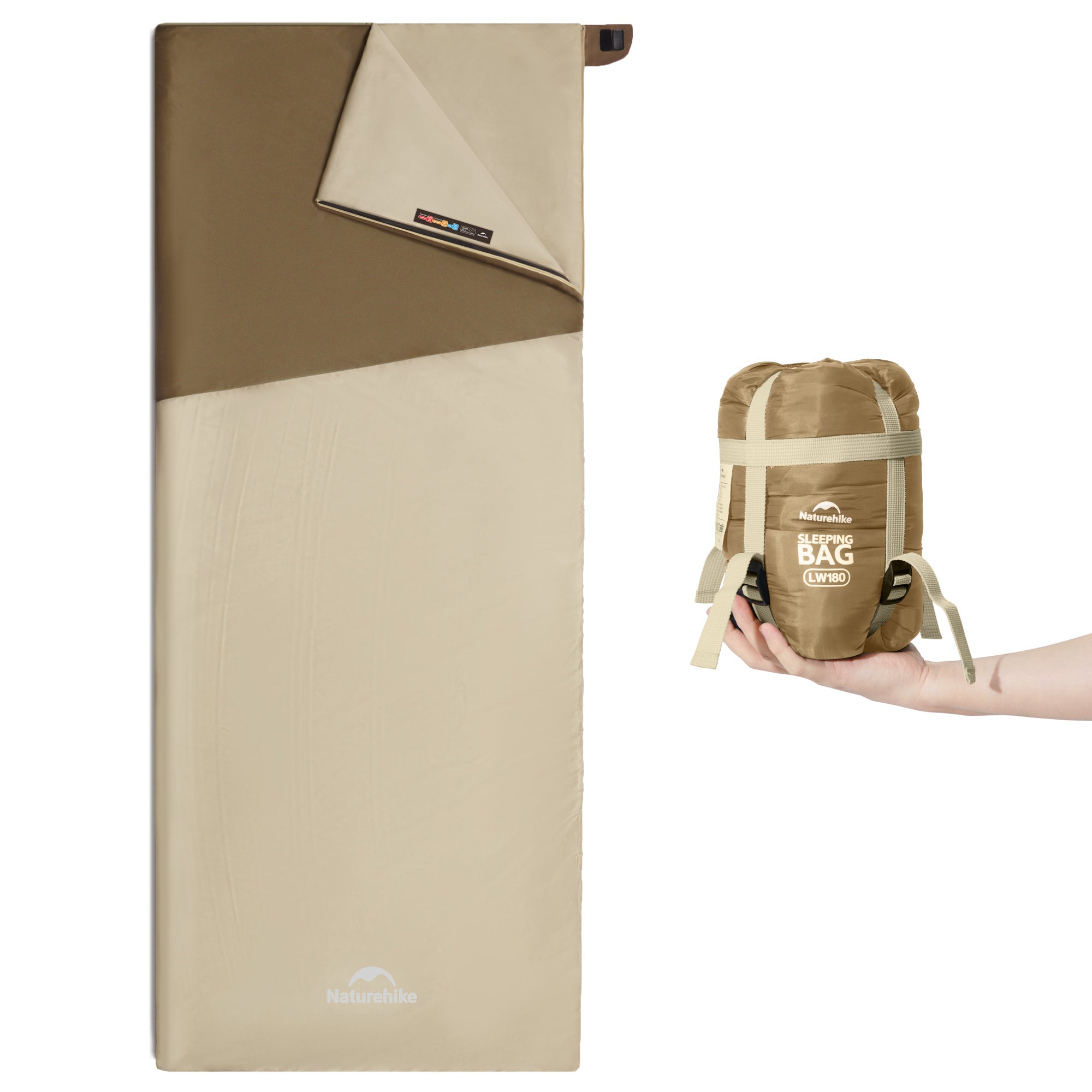 Naturehike LW180 sac de couchage Standard bleu foncé 15°C