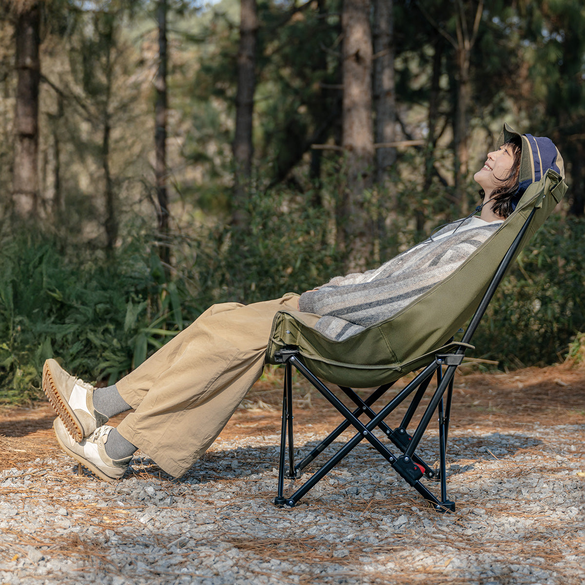 Naturehike SeaStar 002 chaise camping vert dossier haut inclinable