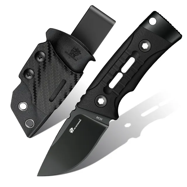 HX Rock Apex Mini TD-26B couteau fixe 58 mm manche G10 noir