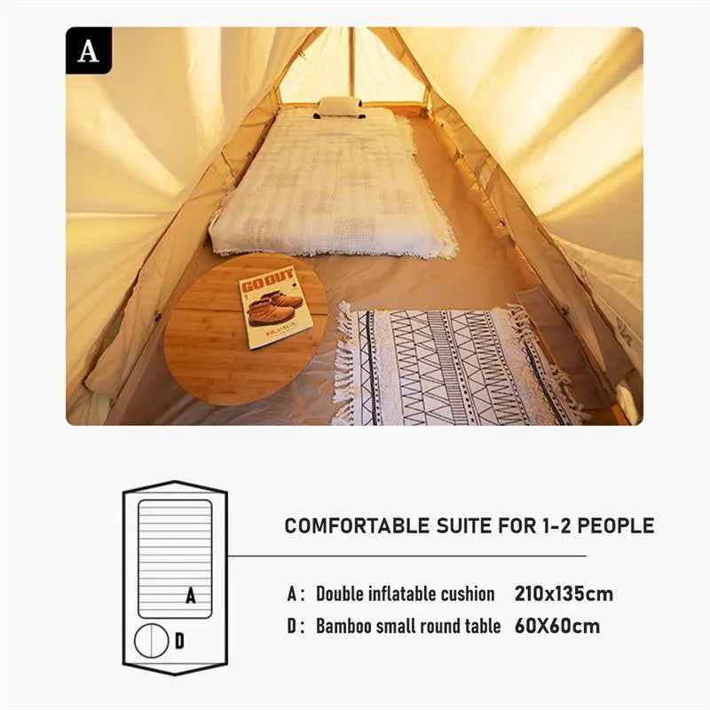 Naturehike GEN 5.6 Roof tente glamping coton 2 places