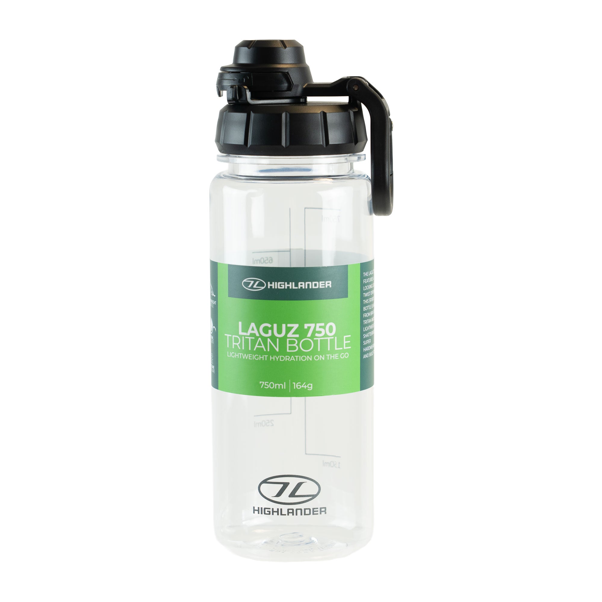 Highlander Laguz 750 gourde Tritan 750 ml noir sans BPA