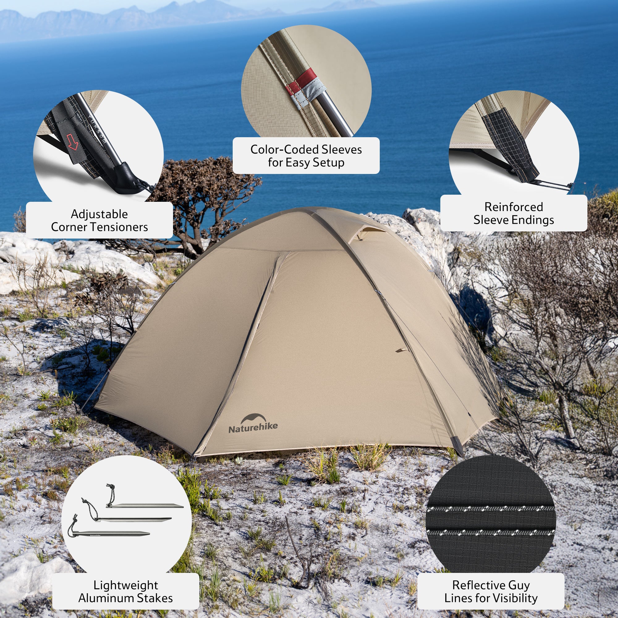Naturehike Giling PRO tente 1 personne 4 saisons