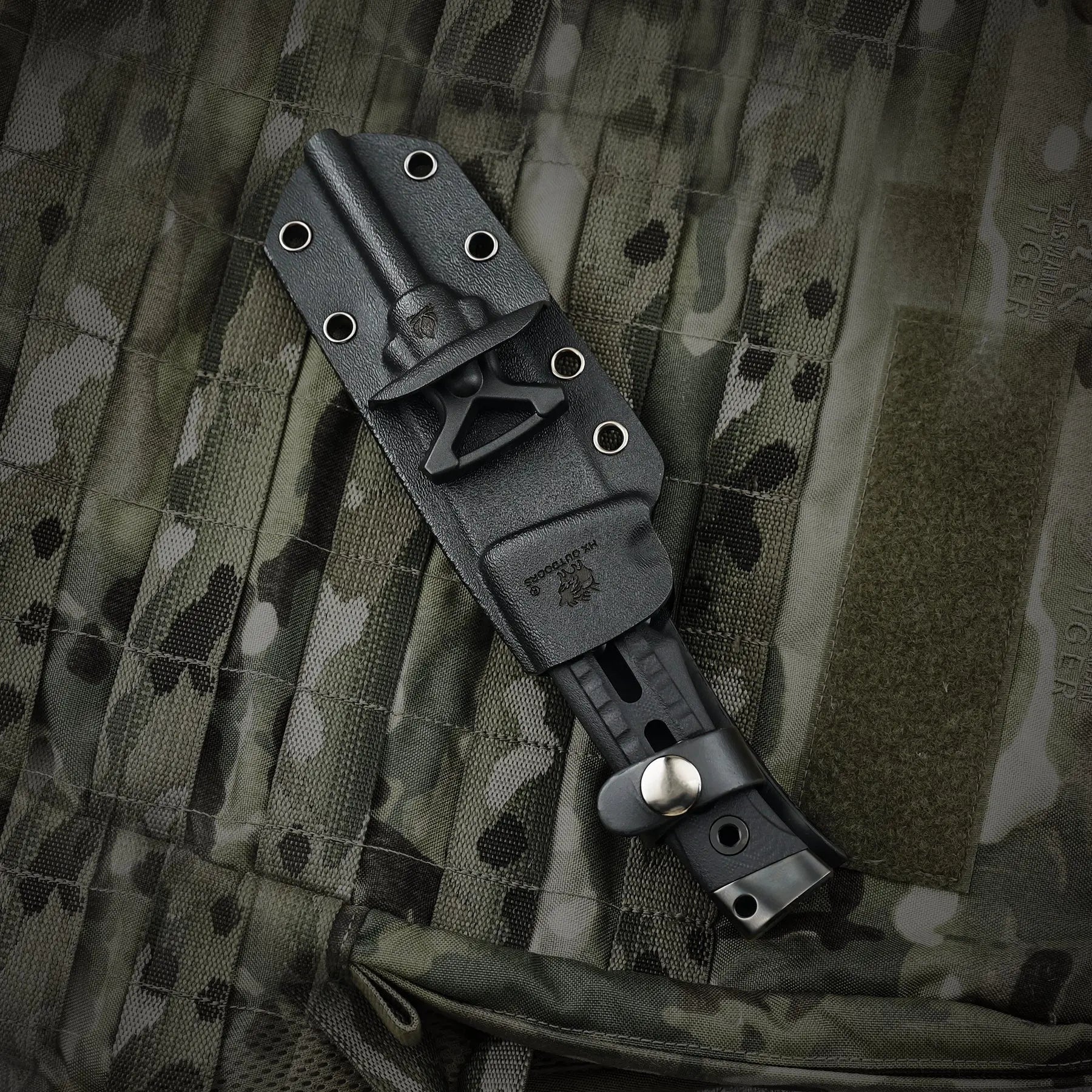 HX Rock Apex TD-18DLC couteau fixe DC53 DLC noir