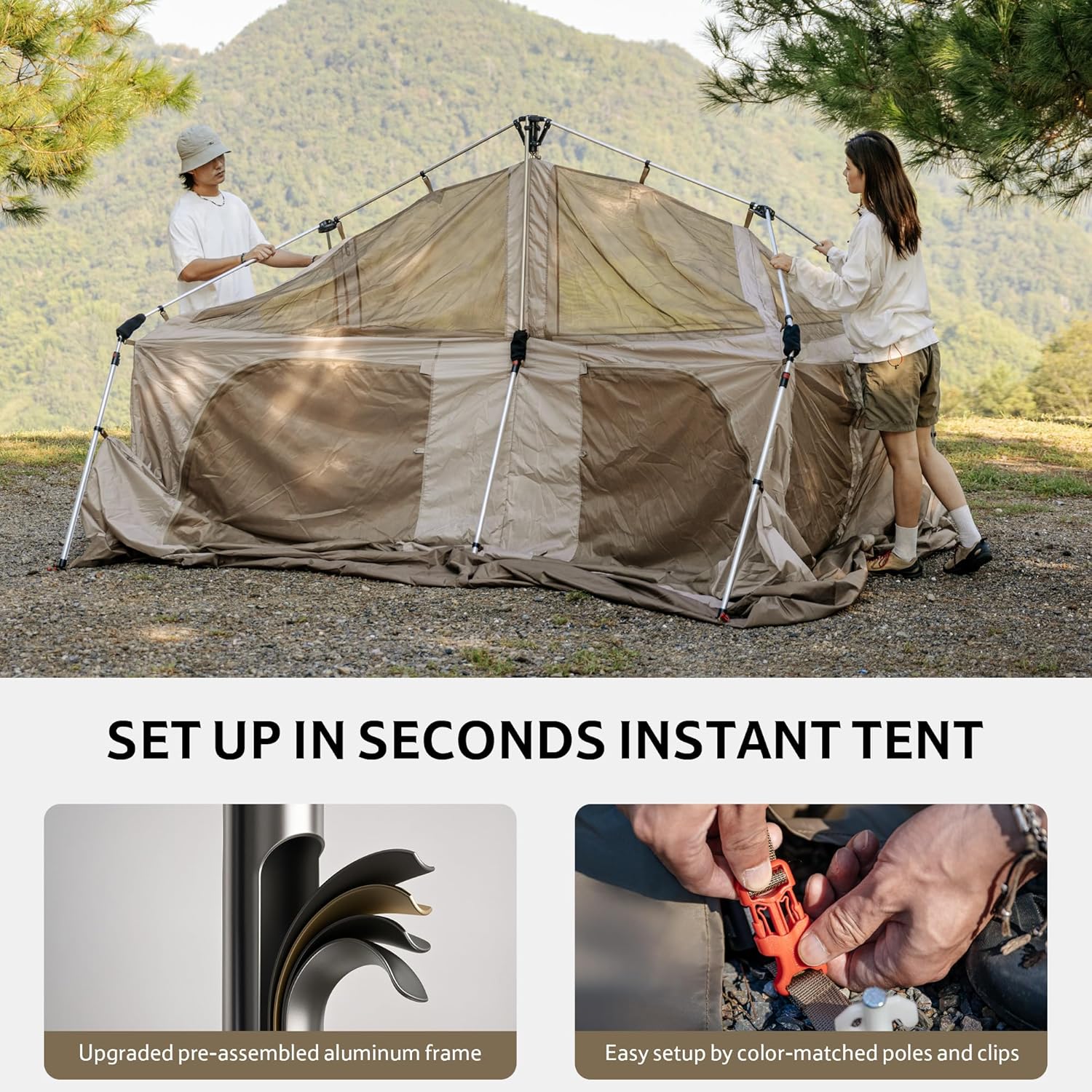 Naturehike Village 13 PRO tente cabine 6 personnes 13m²
