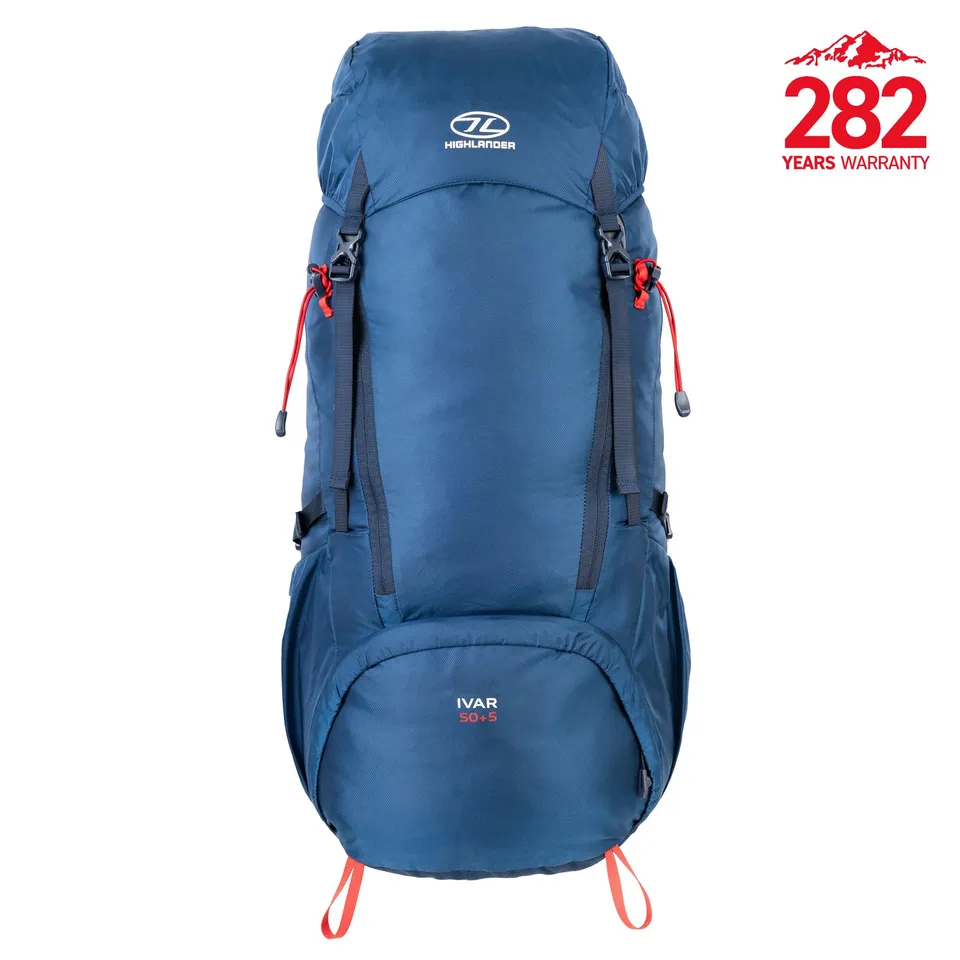 Highlander Ivar 50+5L sac à dos randonnée marine léger