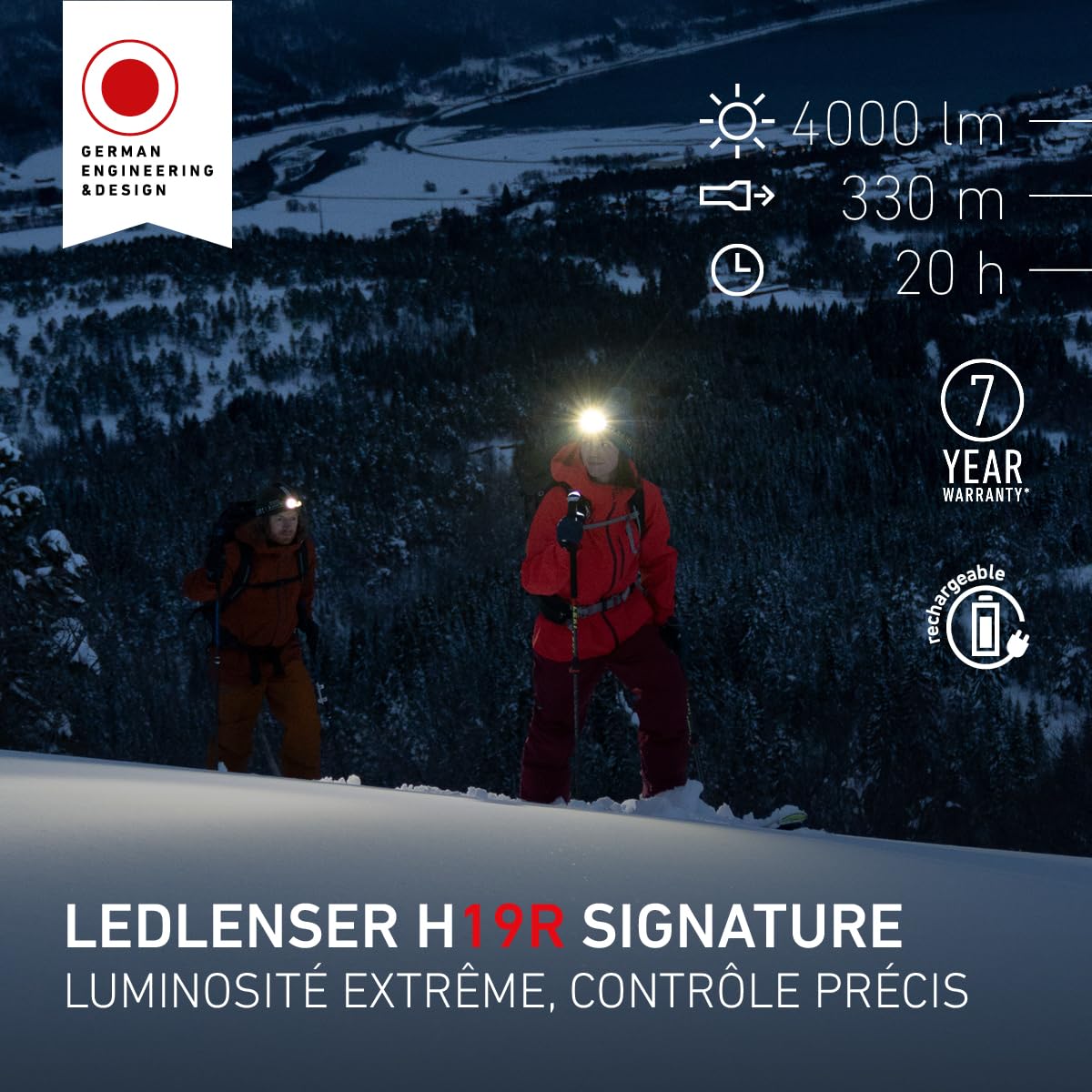 Ledlenser H19R Signature lampe frontale 4000 lm 330 m