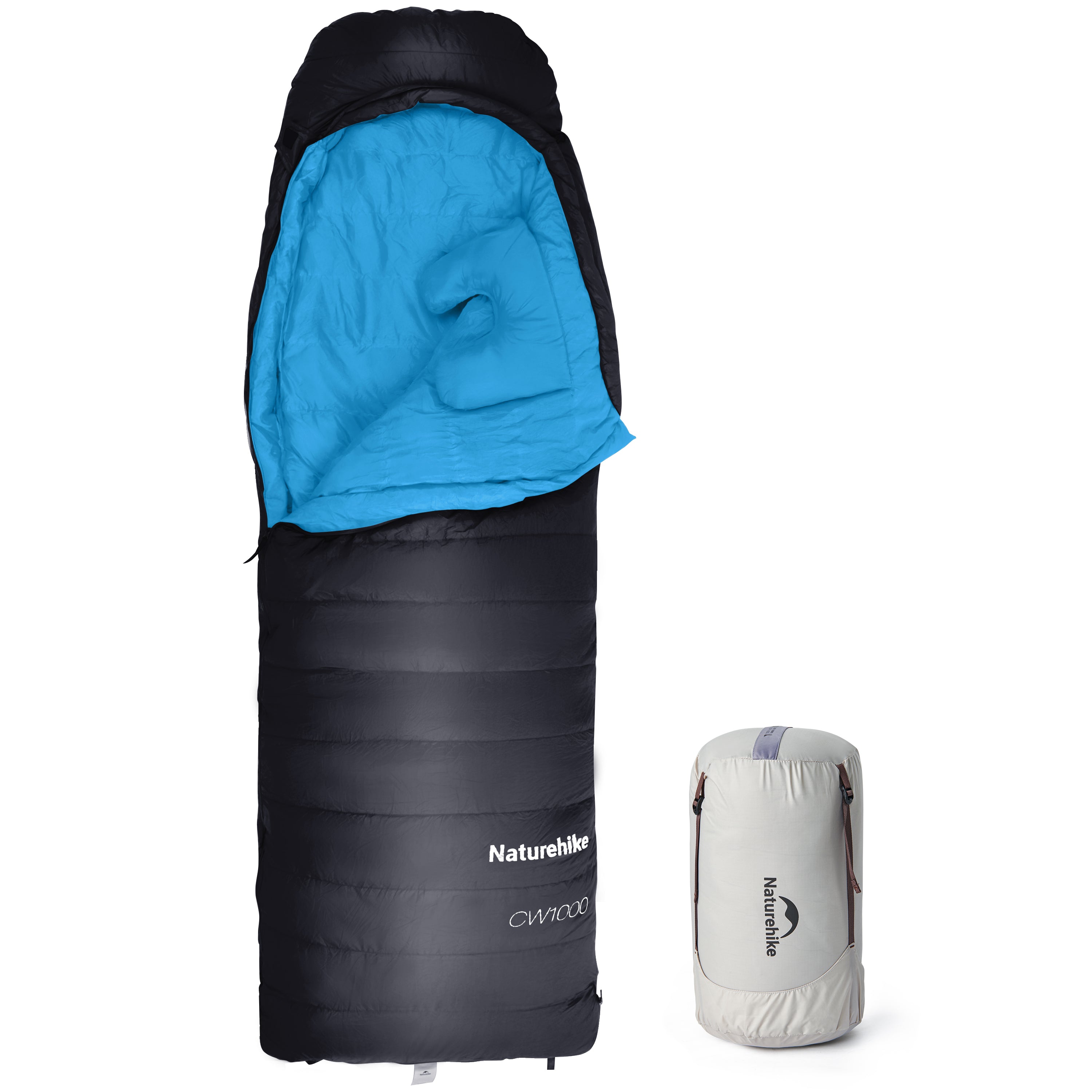 Naturehike CW1000 sac de couchage duvet -11°C noir M