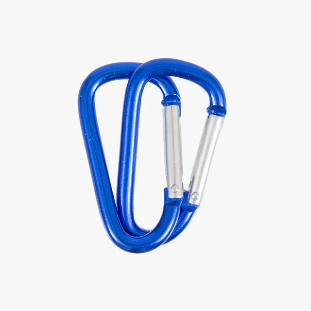 Highlander mousqueton accessoire 6mm bleu lot de 2