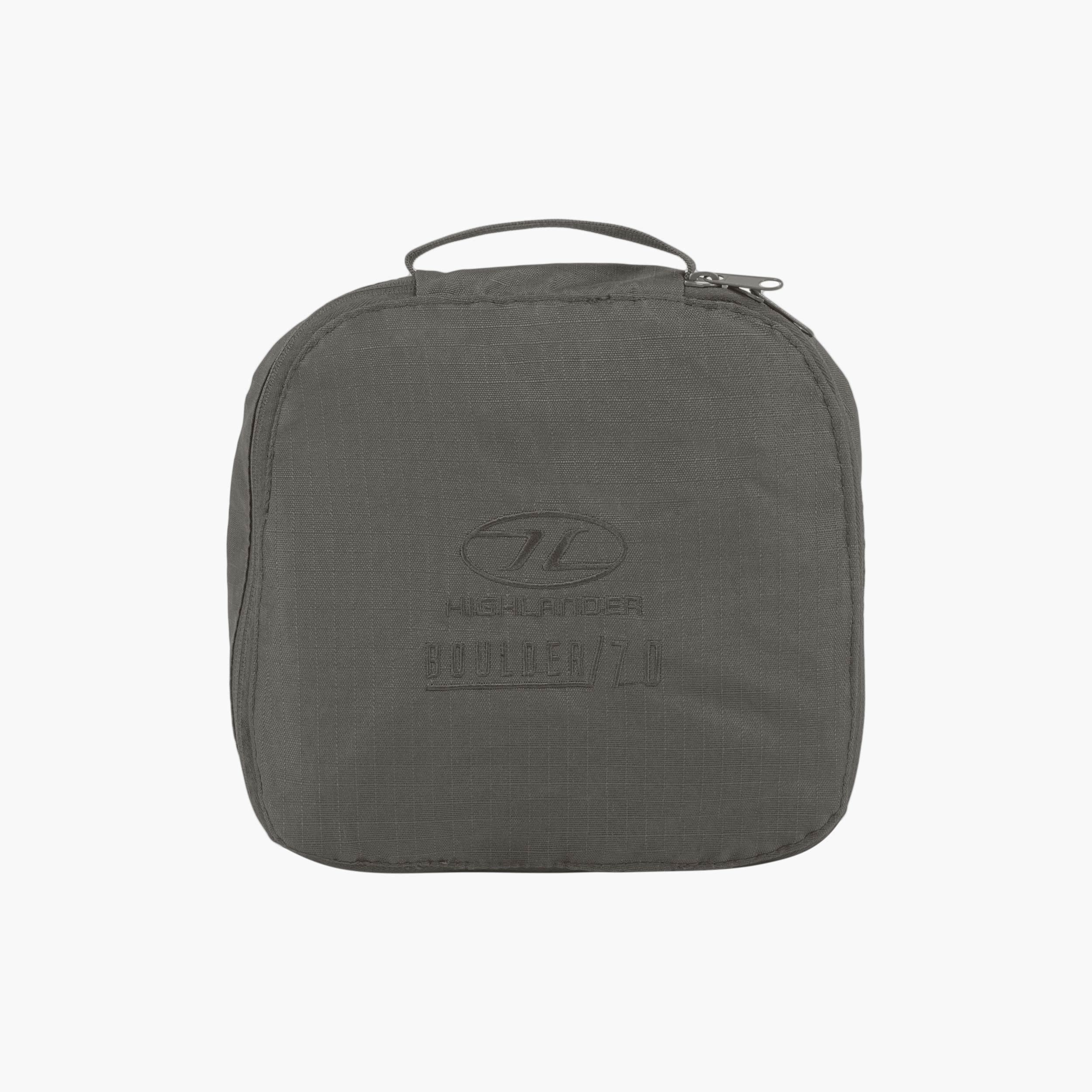 Highlander Boulder sac duffle 70 L noir pliable ripstop