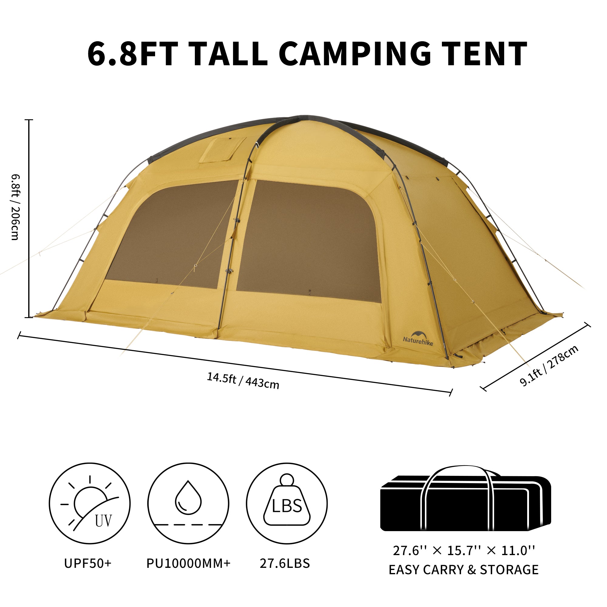 Naturehike Dune 10.9 Pro tente 4 personnes chauffante