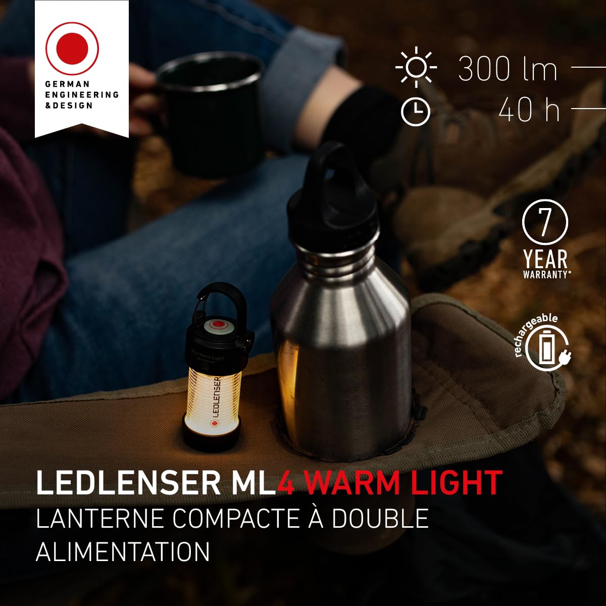 Ledlenser ML4 Warm Light lanterne LED 300 lm 40 h