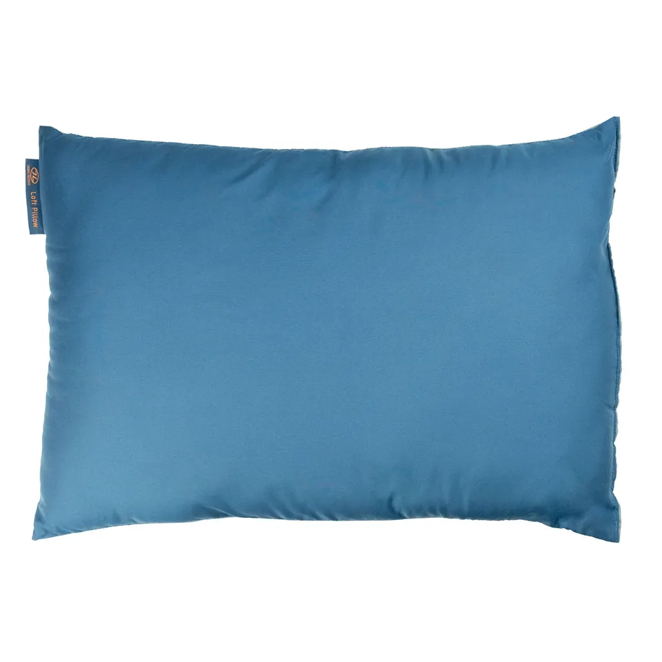 Highlander Loft oreiller camping bleu polyester