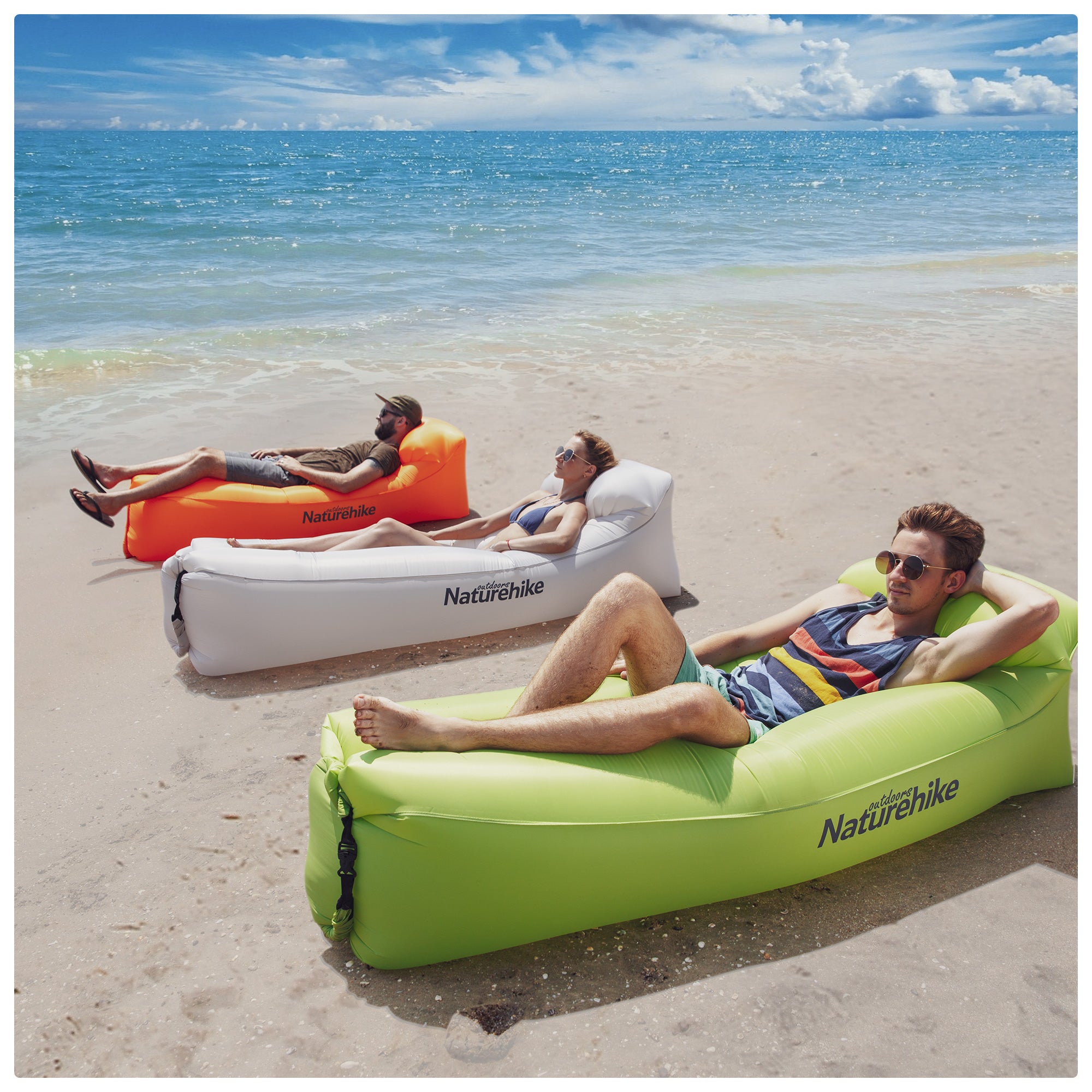 Naturehike Canapé gonflable double gris air sofa