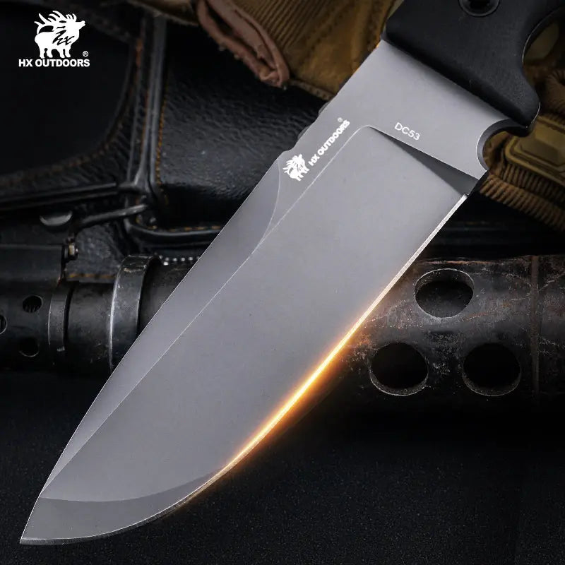 HX Nightstalker D-307 couteau lame fixe 13 cm G10 noir